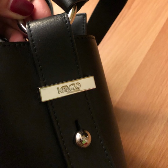 Black Gommato leather Kenzo Kalifornia bag - Picture 2 of 7